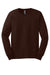 Gildan G2400/G240/2400 Mens Ultra Long Sleeve Crewneck T-Shirt Dark Chocolate Brown Flat Front