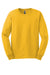 Gildan G2400/G240/2400 Mens Ultra Long Sleeve Crewneck T-Shirt Gold Flat Front