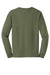 Gildan G2400/G240/2400 Mens Ultra Long Sleeve Crewneck T-Shirt Military Green Flat Back