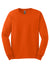 Gildan G2400/G240/2400 Mens Ultra Long Sleeve Crewneck T-Shirt Orange Flat Front