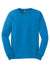 Gildan G2400/G240/2400 Mens Ultra Long Sleeve Crewneck T-Shirt Sapphire Blue Flat Front