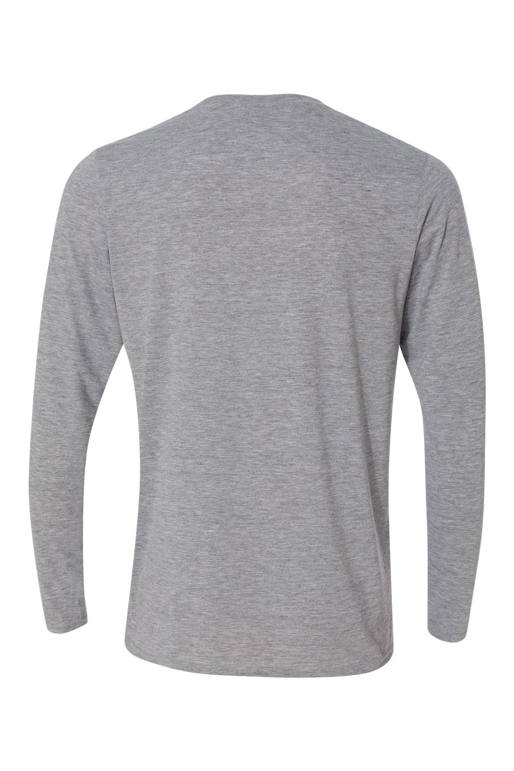 Gildan 42400/G424 Mens Performance Jersey Moisture Wicking Long Sleeve Crewneck T-Shirt Sport Grey Flat Back