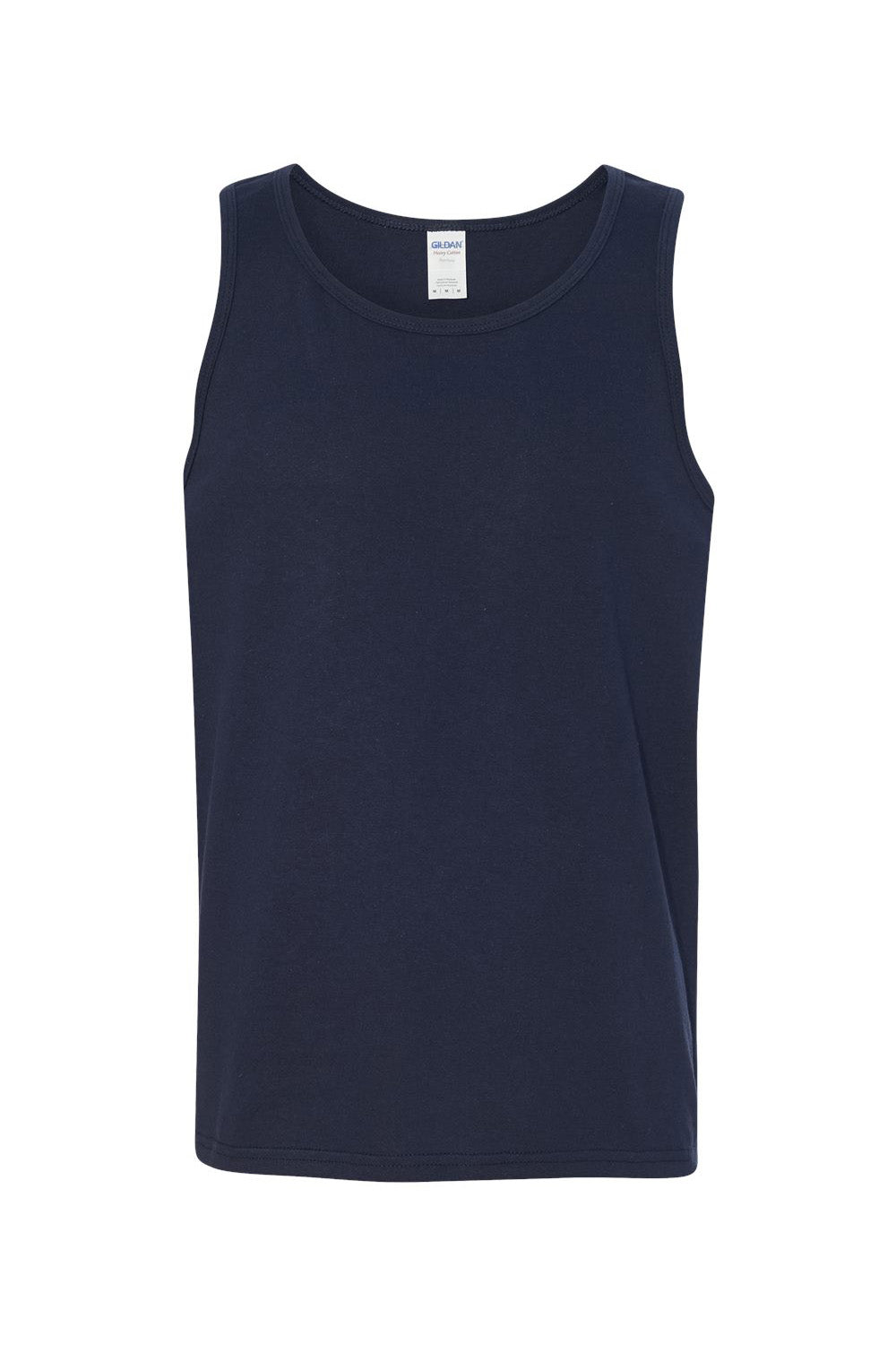 Gildan G5200/G520/5200 Mens Tank Top Navy Blue Flat Front