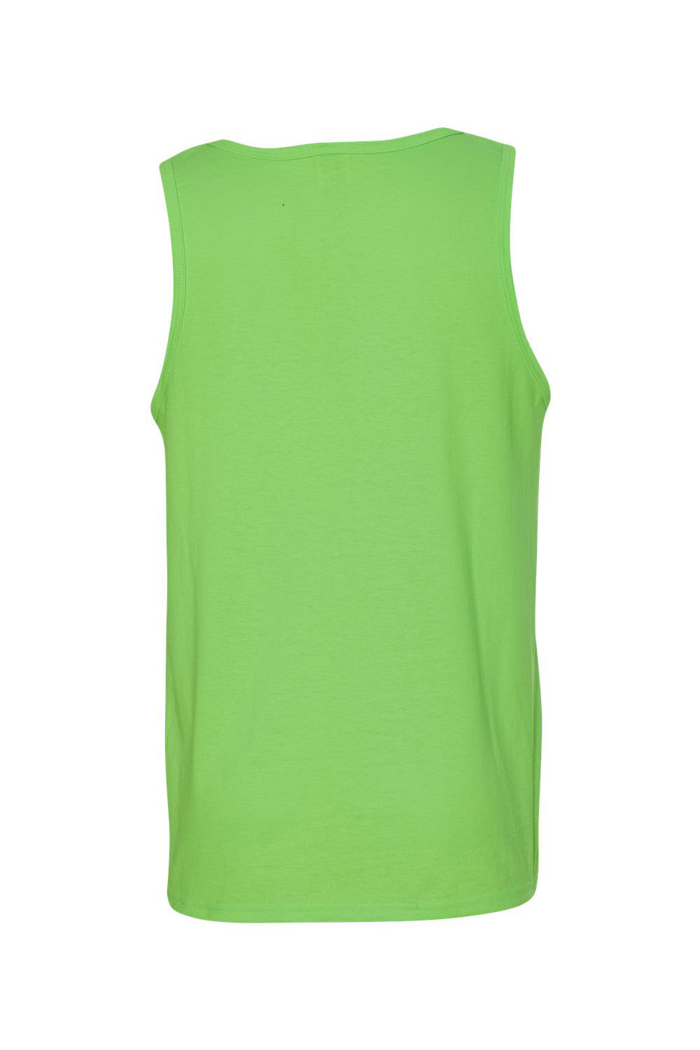 Gildan G5200/G520/5200 Mens Tank Top Neon Green Flat Back