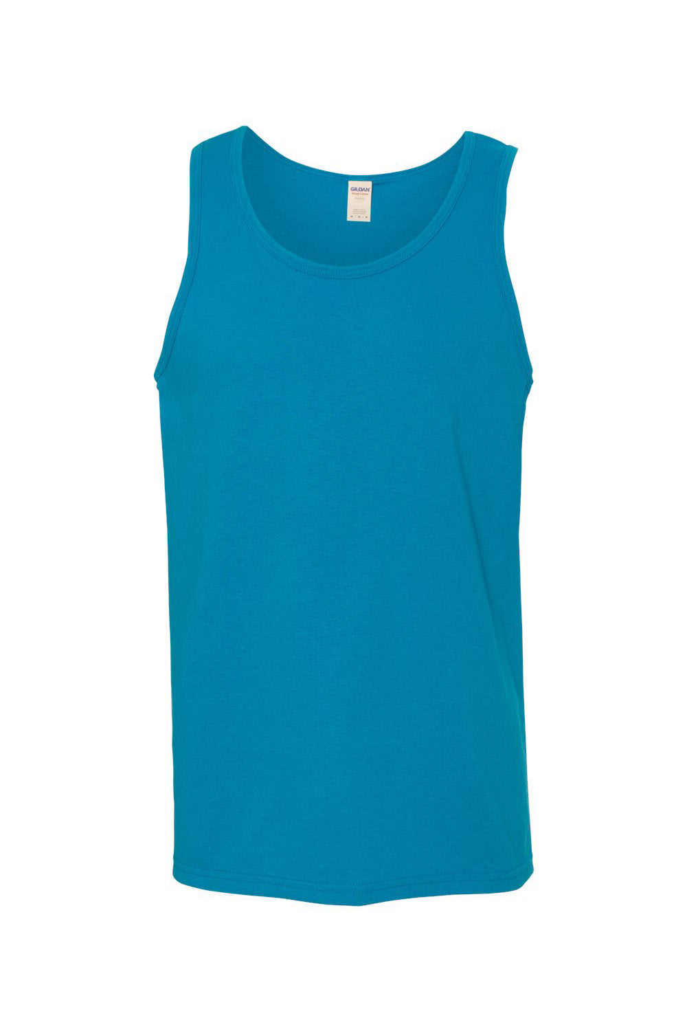 Gildan G5200/G520/5200 Mens Tank Top Sapphire Blue Flat Front