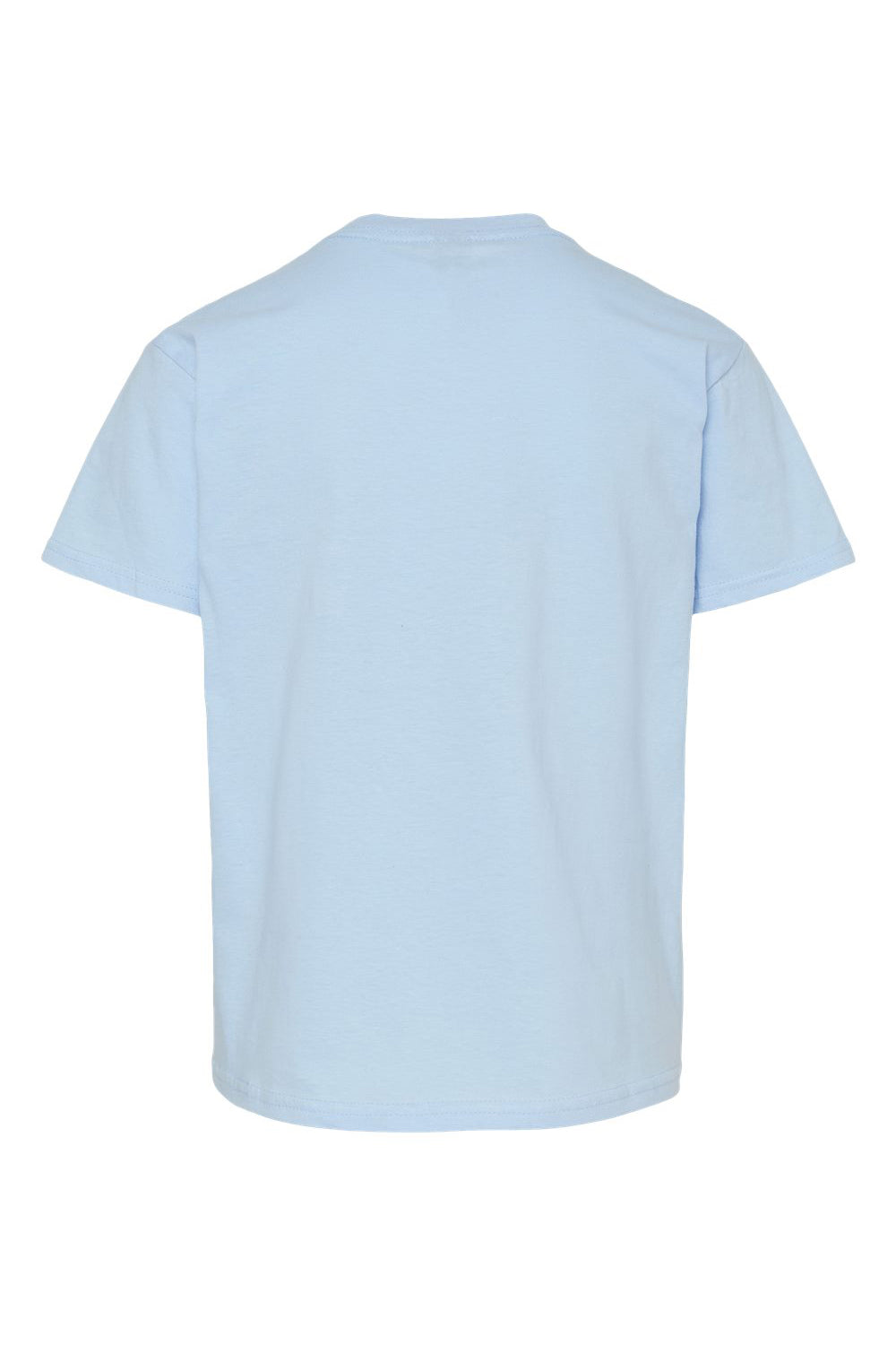 Gildan 64000B Youth Softstyle Short Sleeve Crewneck T-Shirt Light Blue Flat Back