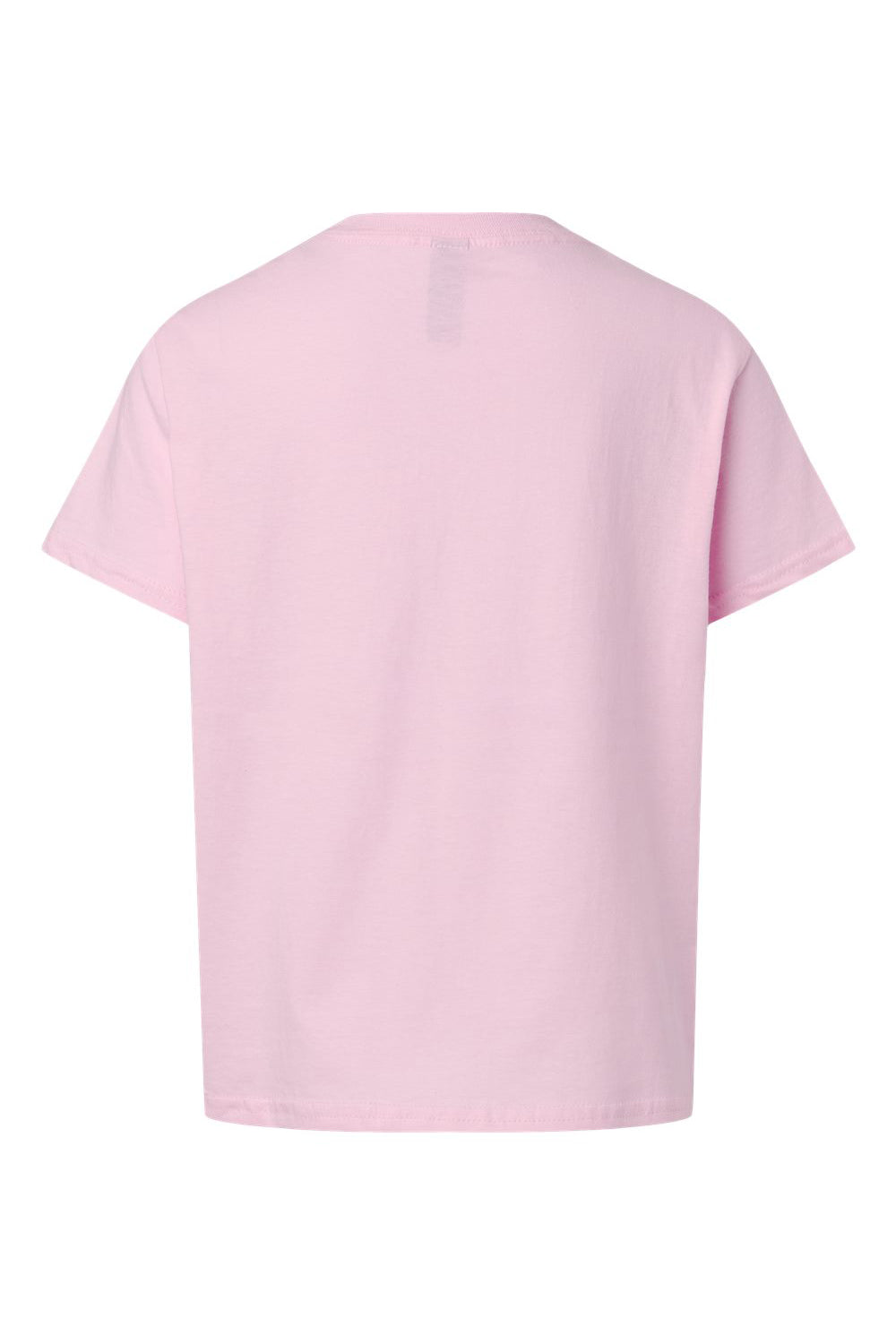 Gildan 64000B Youth Softstyle Short Sleeve Crewneck T-Shirt Light Pink Flat Back