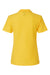 Gildan G648L Womens SoftStyle Double Pique Short Sleeve Polo Shirt Daisy Yellow Flat Back