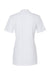 Gildan G648L Womens SoftStyle Double Pique Short Sleeve Polo Shirt White Flat Back