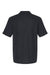 Gildan G648 Mens SoftStyle Double Pique Short Sleeve Polo Shirt Black Flat Back