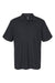 Gildan G648 Mens SoftStyle Double Pique Short Sleeve Polo Shirt Black Flat Front