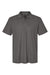 Gildan G648 Mens SoftStyle Double Pique Short Sleeve Polo Shirt Charcoal Grey Flat Front