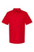 Gildan G648 Mens SoftStyle Double Pique Short Sleeve Polo Shirt Cherry Red Flat Front