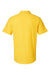 Gildan G648 Mens SoftStyle Double Pique Short Sleeve Polo Shirt Daisy Yellow Flat Back