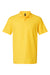 Gildan G648 Mens SoftStyle Double Pique Short Sleeve Polo Shirt Daisy Yellow Flat Front