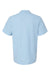 Gildan G648 Mens SoftStyle Double Pique Short Sleeve Polo Shirt Light Blue Flat Back