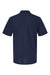 Gildan G648 Mens SoftStyle Double Pique Short Sleeve Polo Shirt Navy Blue Flat Back