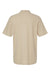 Gildan G648 Mens SoftStyle Double Pique Short Sleeve Polo Shirt Sand Flat Back