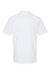 Gildan G648 Mens SoftStyle Double Pique Short Sleeve Polo Shirt White Flat Back