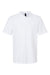 Gildan G648 Mens SoftStyle Double Pique Short Sleeve Polo Shirt White Flat Front