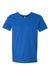 Gildan 64V00/G64V Mens Softstyle Short Sleeve V-Neck T-Shirt Royal Blue Flat Front