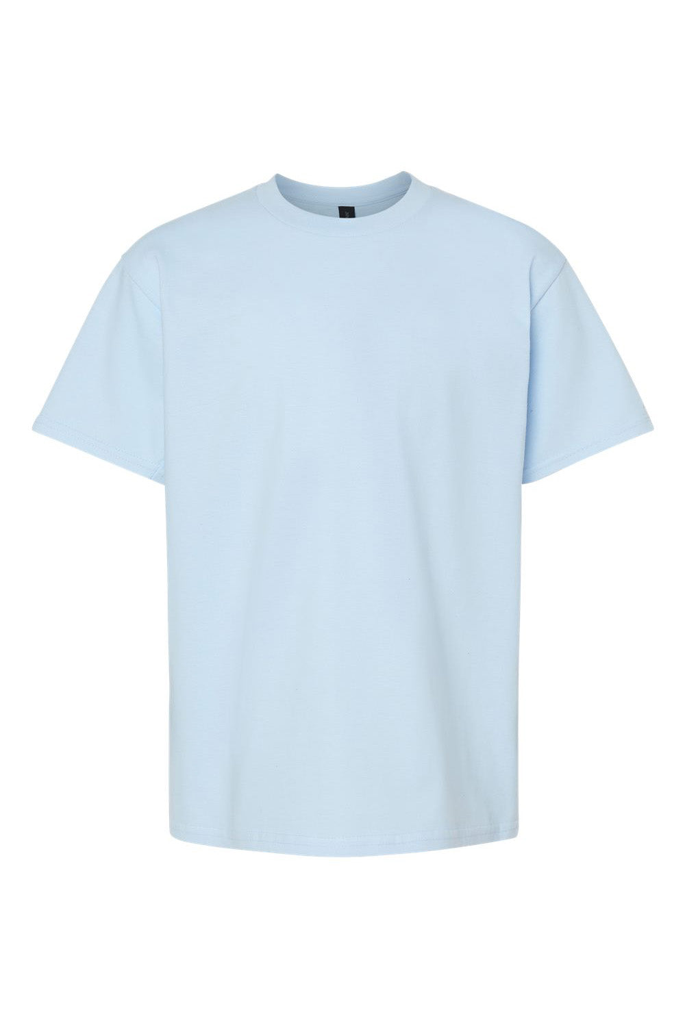 Gildan G650B Youth Softstyle Short Sleeve Crewneck T-Shirt Light Blue Flat Front