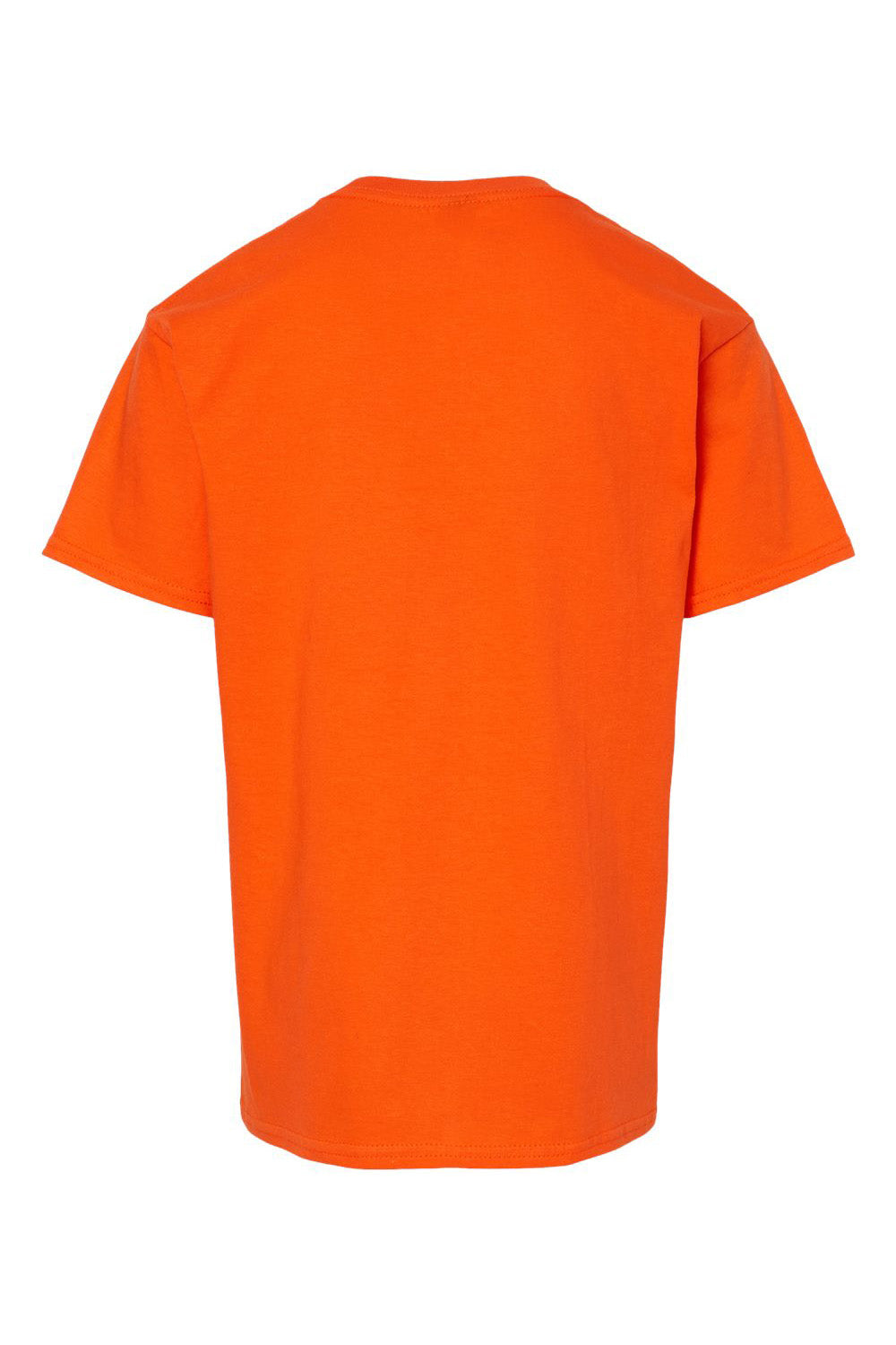 Gildan G650B Youth Softstyle Short Sleeve Crewneck T-Shirt Orange Flat Back