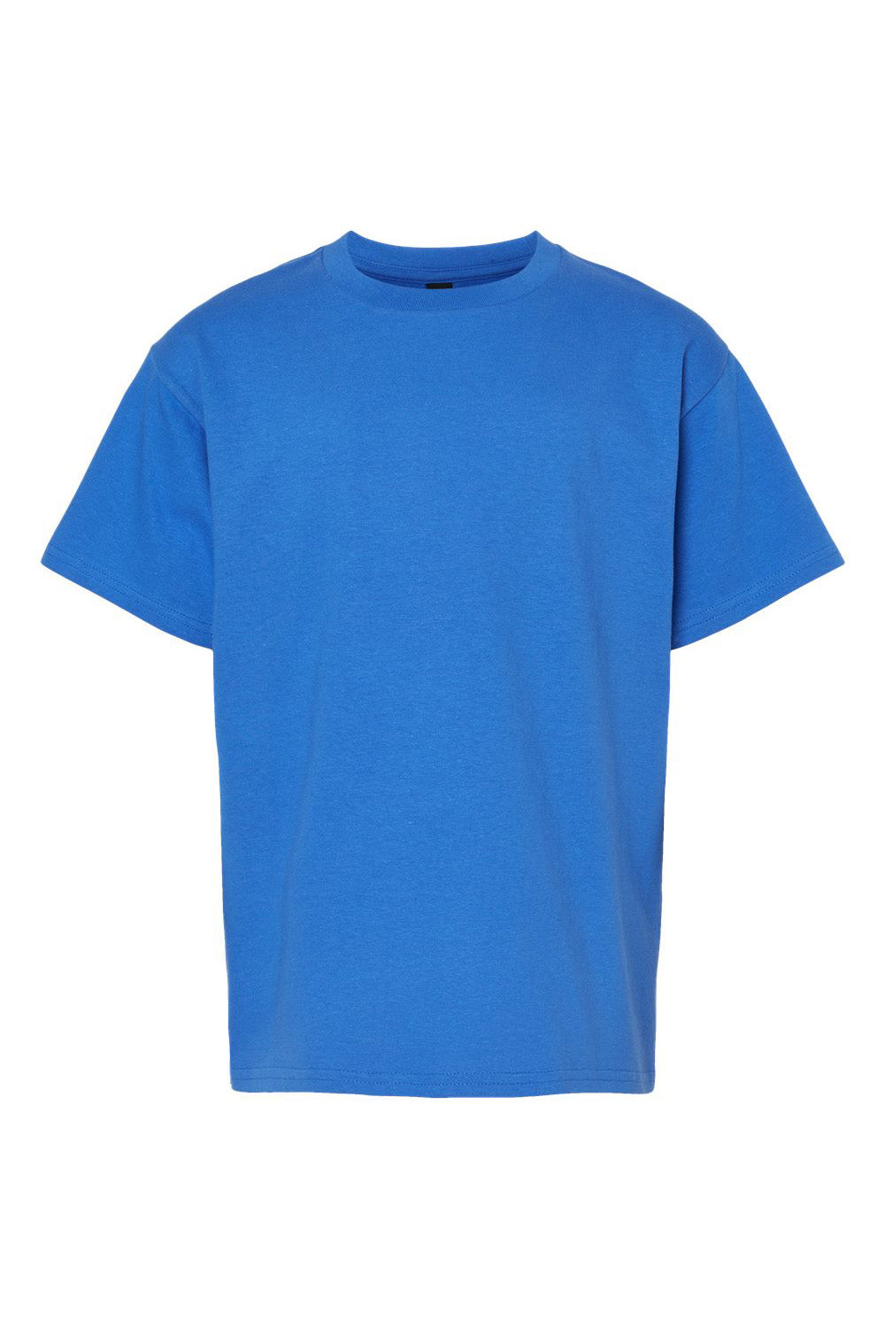 Gildan G650B Youth Softstyle Short Sleeve Crewneck T-Shirt Royal Blue Flat Front