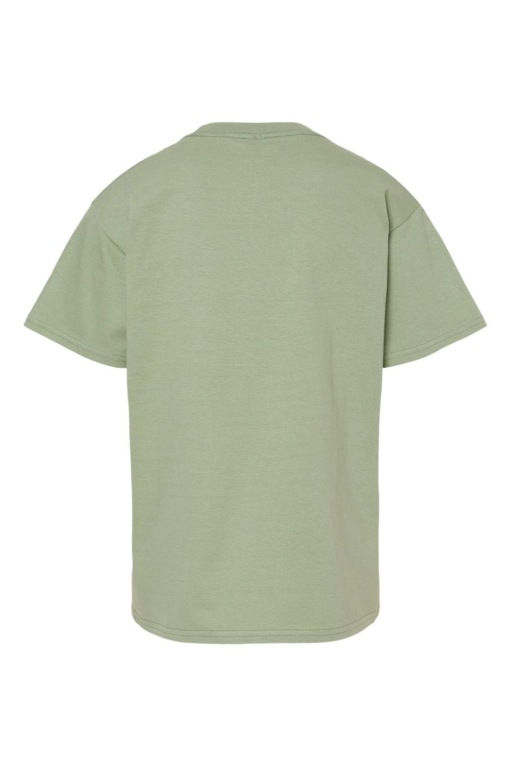 Gildan G650B Youth Softstyle Short Sleeve Crewneck T-Shirt Sage Green Flat Back