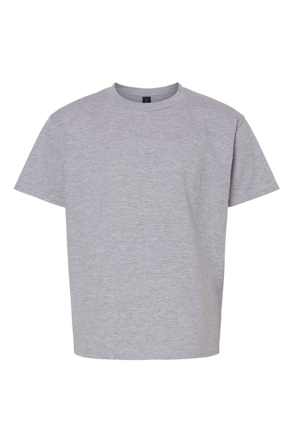 Gildan G650B Youth Softstyle Short Sleeve Crewneck T-Shirt Sport Grey Flat Front