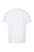 Gildan G650B Youth Softstyle Short Sleeve Crewneck T-Shirt White Flat Back