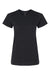 Gildan G650L Womens Softstyle Short Sleeve Crewneck T-Shirt Pitch Black Flat Front