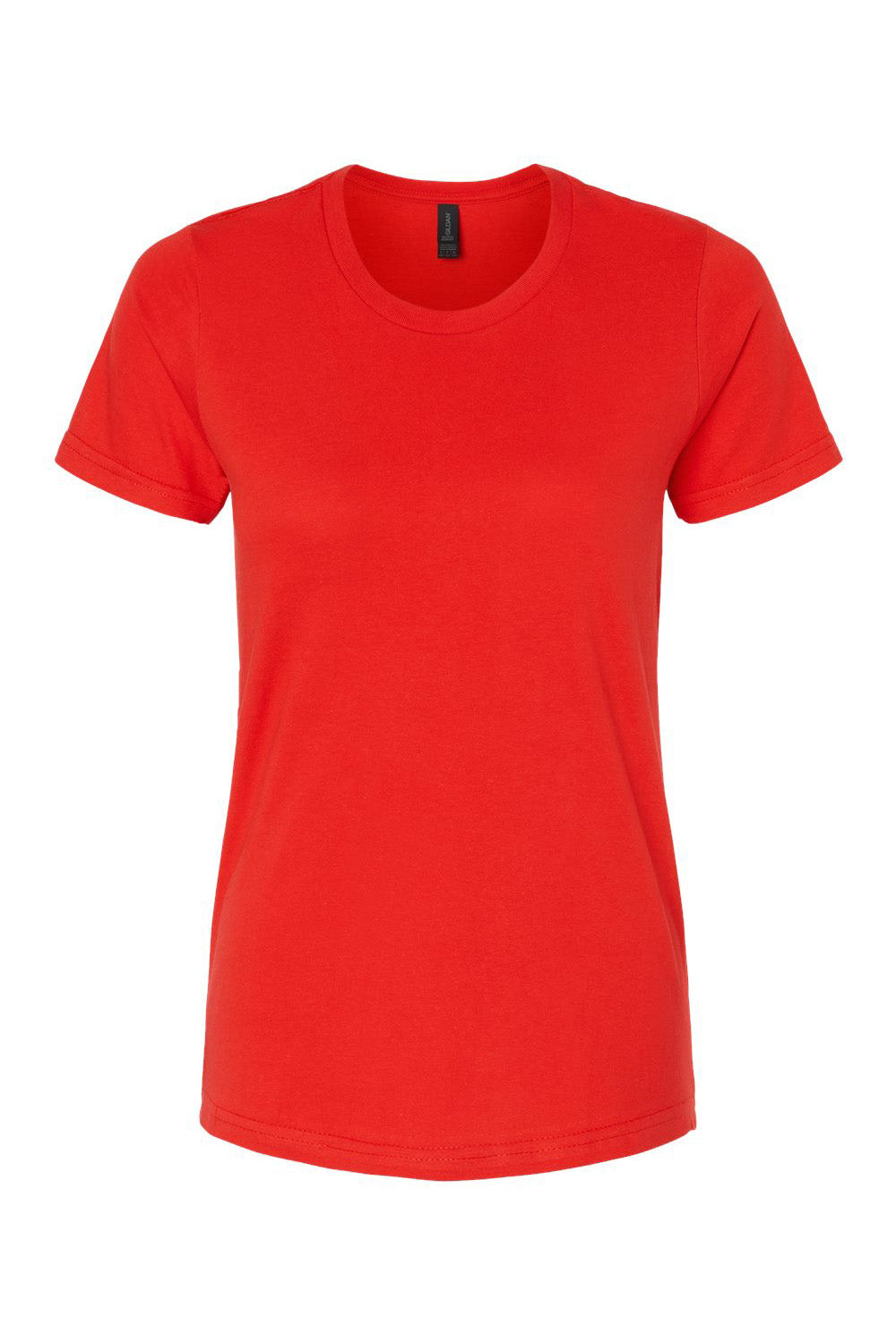 Gildan G650L Womens Softstyle Short Sleeve Crewneck T-Shirt Red Flat Front