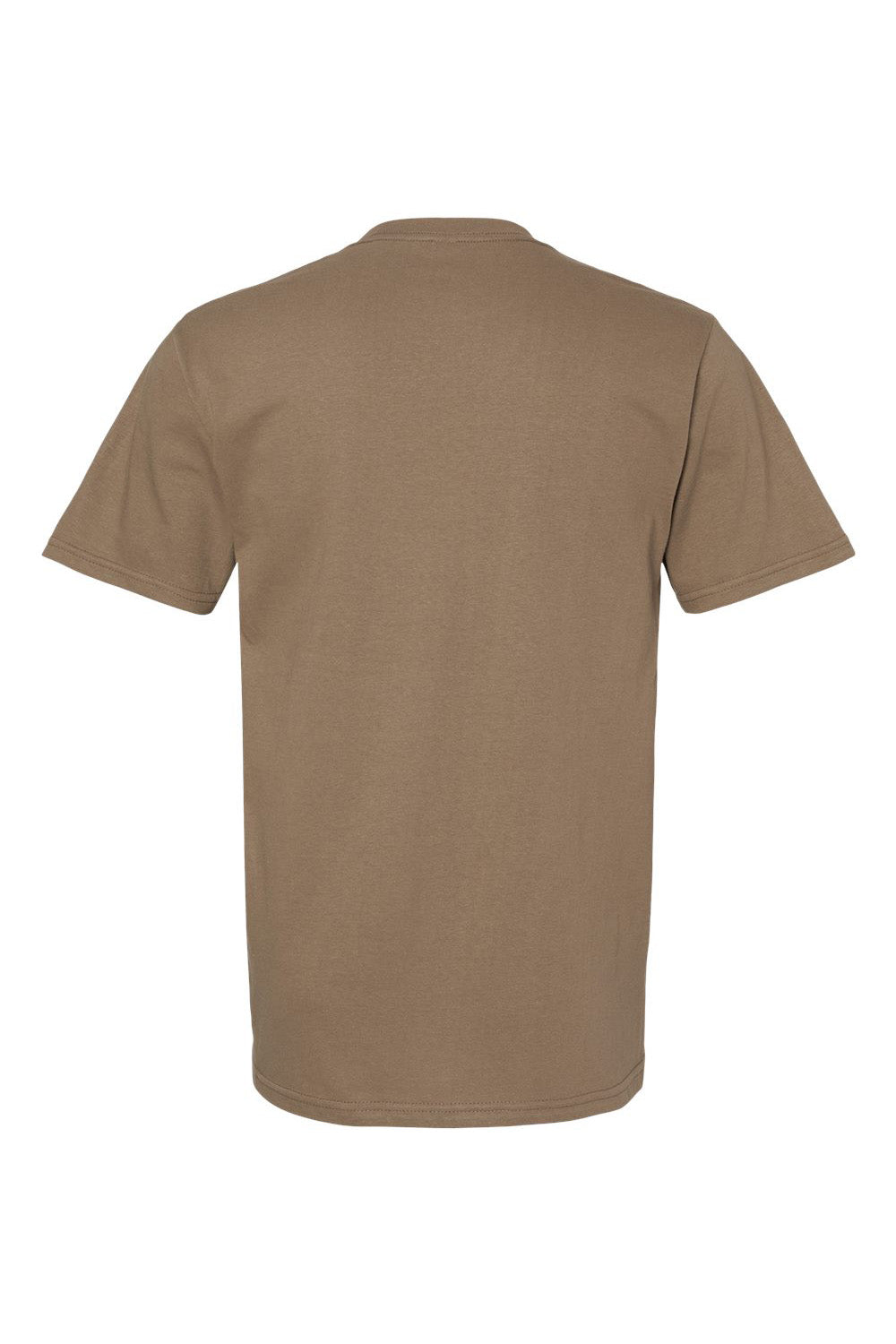 Gildan G650 Mens Softstyle Short Sleeve Crewneck T-Shirt Savana Brown Flat Back