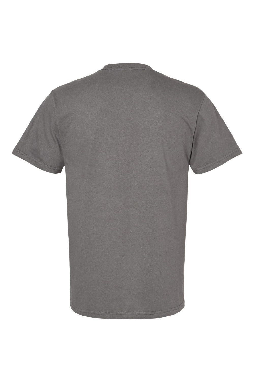 Gildan G650 Mens Softstyle Short Sleeve Crewneck T-Shirt Charcoal Grey Flat Back