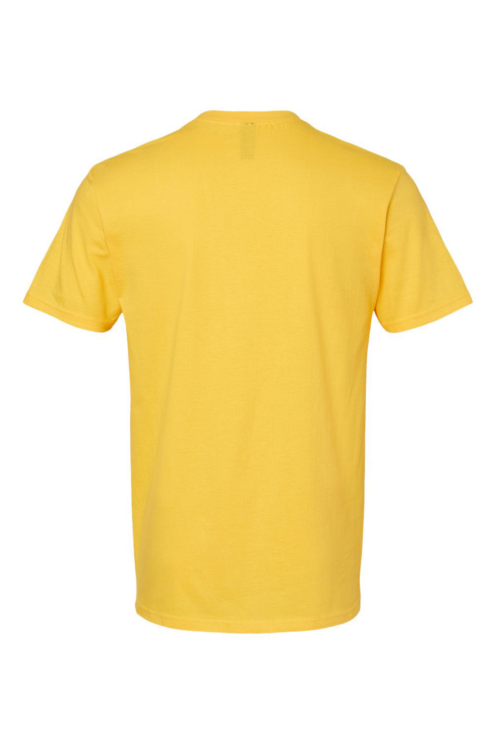 Gildan G650 Mens Softstyle Short Sleeve Crewneck T-Shirt Daisy Yellow Flat Back