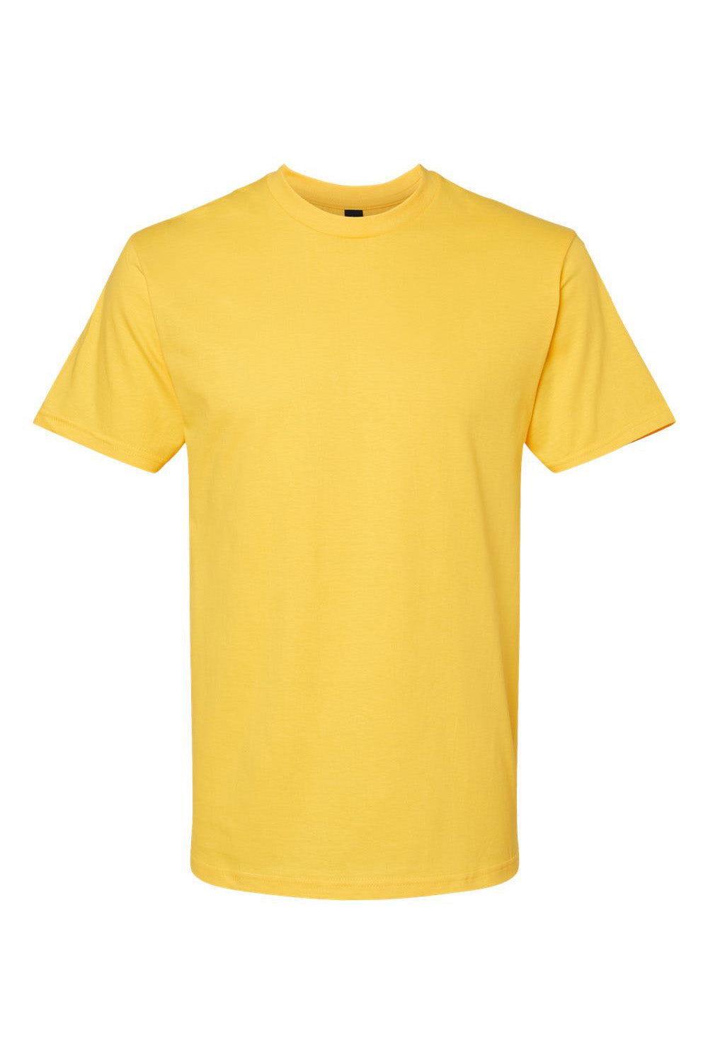 Gildan G650 Mens Softstyle Short Sleeve Crewneck T-Shirt Daisy Yellow Flat Front