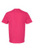 Gildan G650 Mens Softstyle Short Sleeve Crewneck T-Shirt Heliconia Pink Flat Back