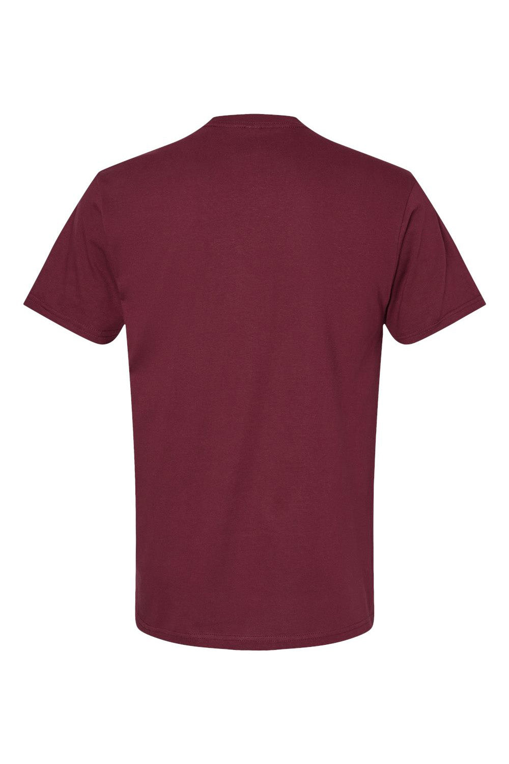 Gildan G650 Mens Softstyle Short Sleeve Crewneck T-Shirt Maroon Flat Back