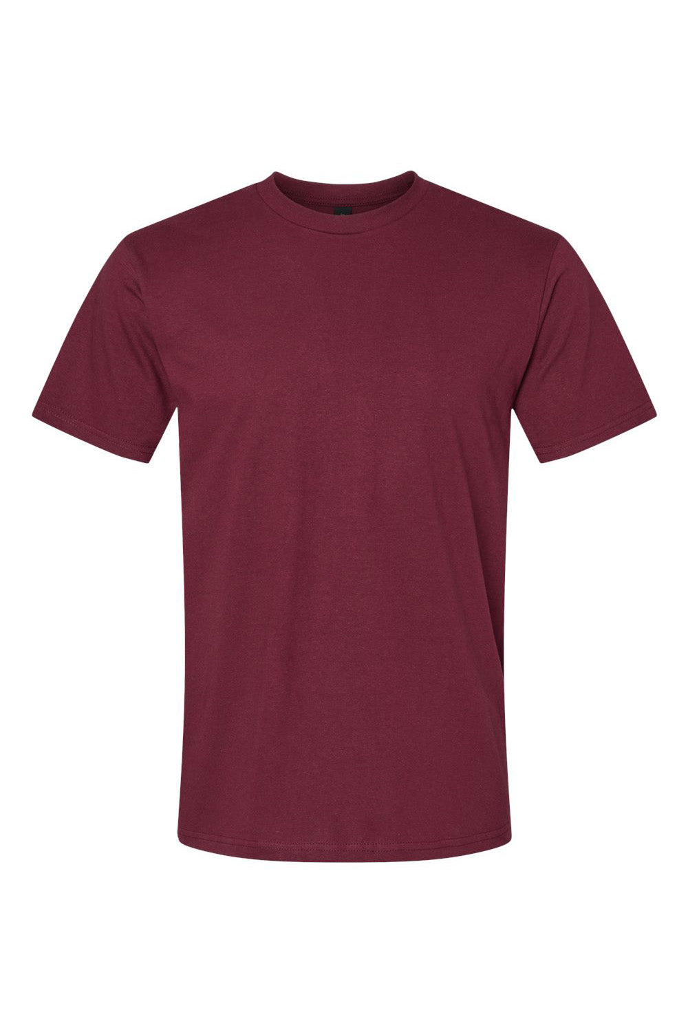 Gildan G650 Mens Softstyle Short Sleeve Crewneck T-Shirt Maroon Flat Front