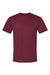 Gildan G650 Mens Softstyle Short Sleeve Crewneck T-Shirt Maroon Flat Front