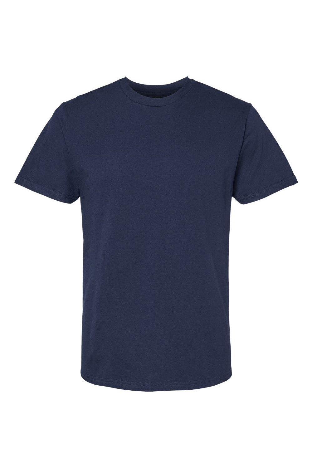 Gildan G650 Mens Softstyle Short Sleeve Crewneck T-Shirt Navy Blue Flat Front