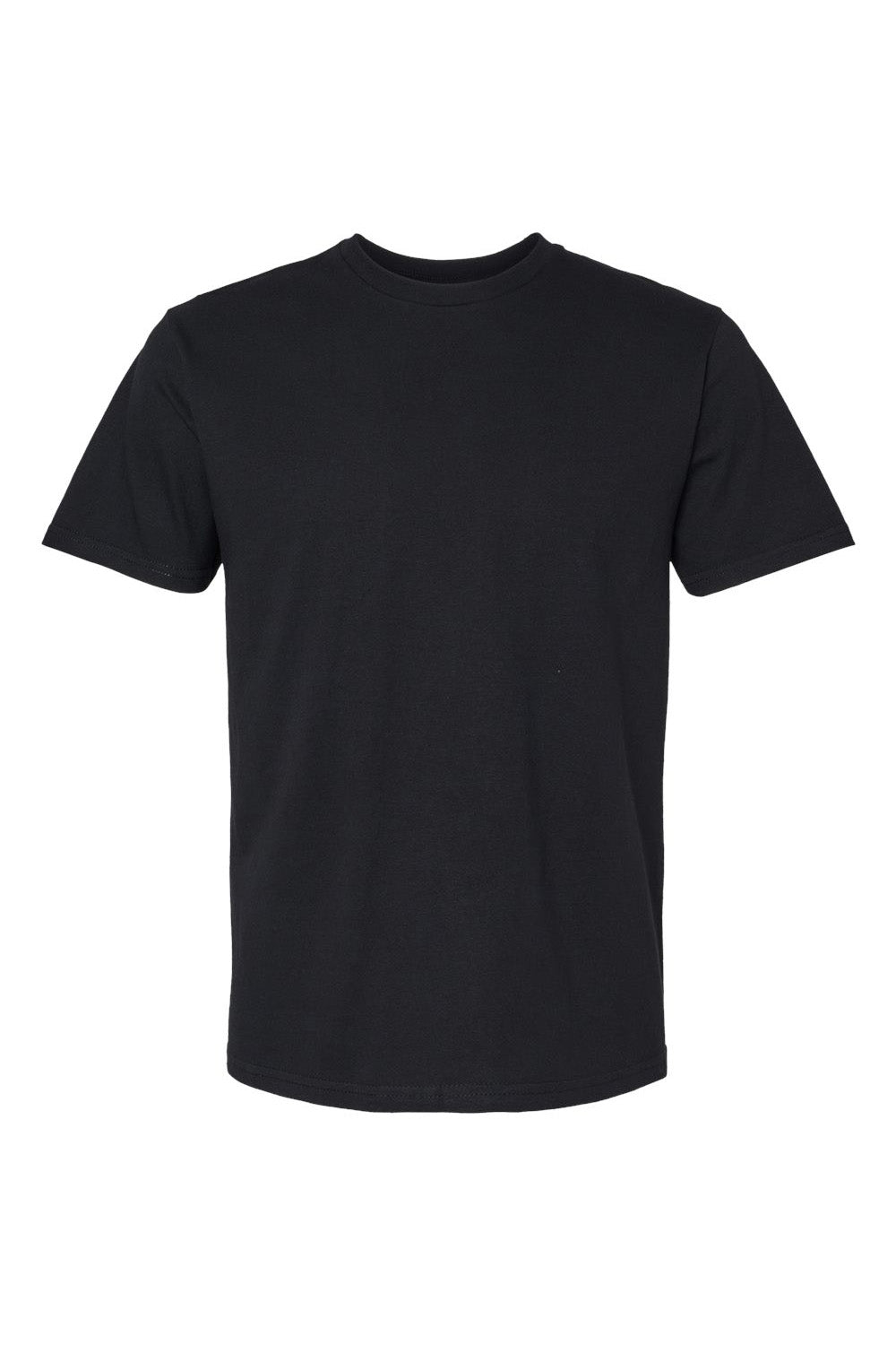 Gildan G650 Mens Softstyle Short Sleeve Crewneck T-Shirt Pitch Black Flat Front