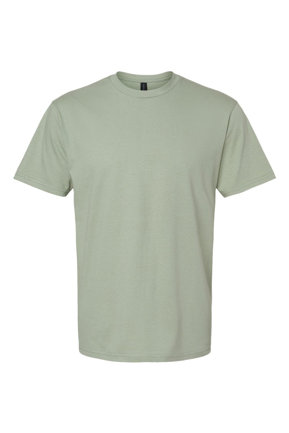 Gildan G650 Mens Softstyle Short Sleeve Crewneck T-Shirt Sage Green Flat Front