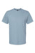 Gildan G650 Mens Softstyle Short Sleeve Crewneck T-Shirt Stone Blue Flat Front