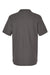 Gildan G858 Mens Double Pique Short Sleeve Polo Shirt Charcoal Grey Flat Back