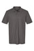 Gildan G858 Mens Double Pique Short Sleeve Polo Shirt Charcoal Grey Flat Front