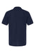 Gildan G858 Mens Double Pique Short Sleeve Polo Shirt Navy Blue Flat Back