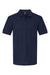 Gildan G858 Mens Double Pique Short Sleeve Polo Shirt Navy Blue Flat Front