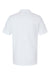 Gildan G858 Mens Double Pique Short Sleeve Polo Shirt White Flat Back